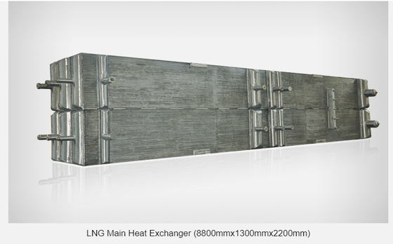 Austauscher LNG Maine Tube Plate Fin Heat 8800*1300*2200mm